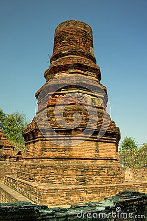 The Ruined Pagoda Stock Photo