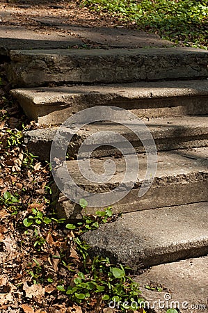 Ruined stairs Stock Photo