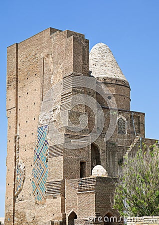 Ruins of Ak-Saray Palace, Shakhrisabz Stock Photo