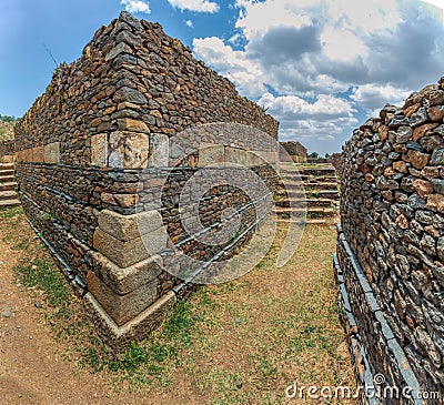 Ruins of Aksum Axum civilization, Ethiopia Stock Photo