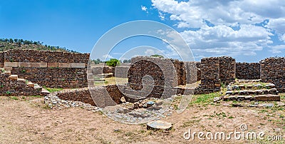 Ruins of Aksum Axum civilization, Ethiopia Stock Photo