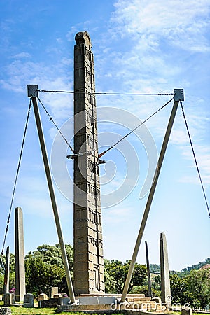 Ruins of Aksum (Axum), Ethiopia Stock Photo