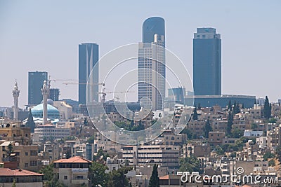 Ruins in Amman cÃƒÂ¬tadel Editorial Stock Photo