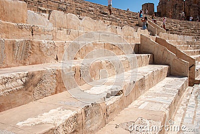 Ruins of the amphitheater of the Colosseum Editorial Stock Photo