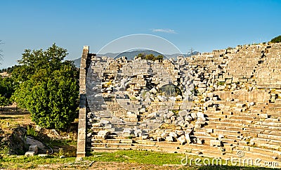 Amphitheater at the Letoon in Turkey Stock Photo