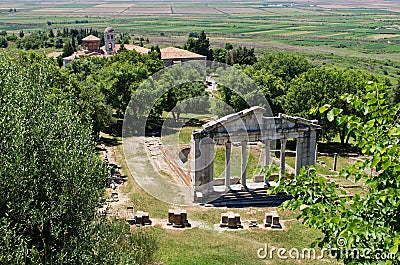 Ruins of ancient Apollonia, Albania Stock Photo