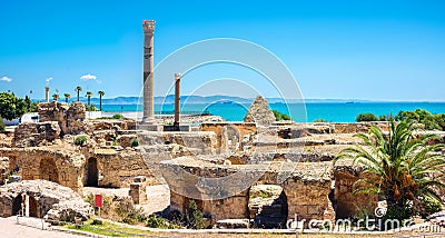 Ruins of ancient Carthage. Tunis, Tunisia, North Africa Stock Photo