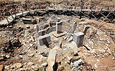 Ruins of Gobekli Tepe Stock Photo