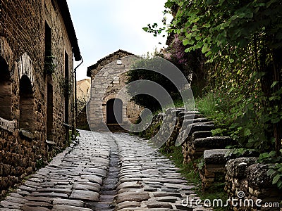 the ruins of the ancient city of the most famous landmark in the summer, Ai Generated Stock Photo