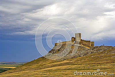 Ruins of ancient Enisala Stock Photo