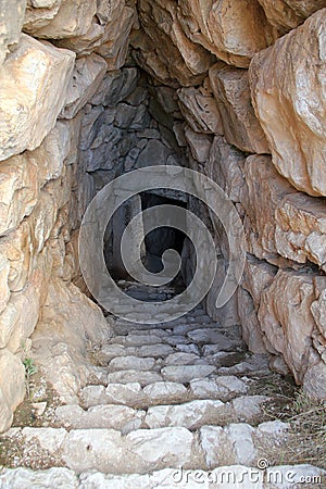 Ruins of ancient Mycenae, Greece Editorial Stock Photo