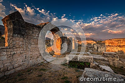 Ruins of Ancient Roman Salona Solin near Split, Dalamatia, Cro Stock Photo