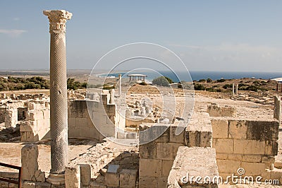 Ruins of ancient theatre Stock Photo