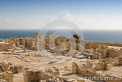 Ruins of ancient theatre Stock Photo