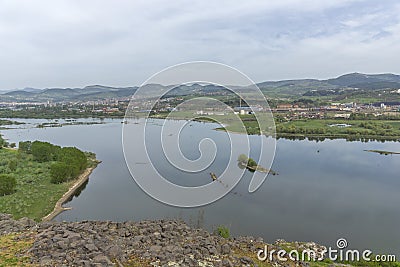 Ruins of ancient Vishegrad Fortress, Bulgaria Stock Photo