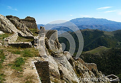 The ruins of Babak fort Stock Photo