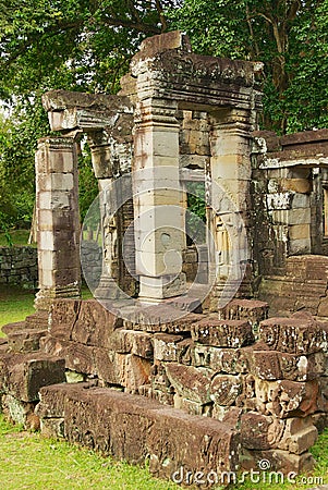 Ruins of the Banteay Kdei temple in Siem Reap, Cambodia. Stock Photo