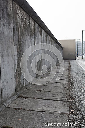 Ruins of the Berlin Wall Stock Photo