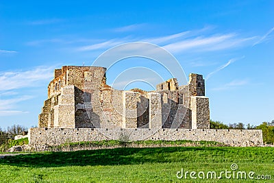 ruins of the bishops castle in siewierz Editorial Stock Photo