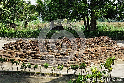 The ruins of candi sumbernanas (sumbernanas temple, candi bubrah) Stock Photo