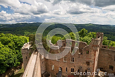 Ruins of castle Auerbach Stock Photo