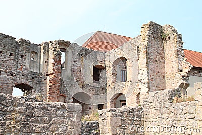 Ruins of castle Pecka Stock Photo