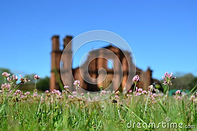 Ruins of Cathedral of SÃ£o Miguel Arcanjo. Stock Photo