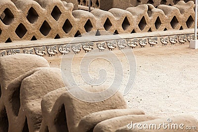 Beautifully carved walls Editorial Stock Photo