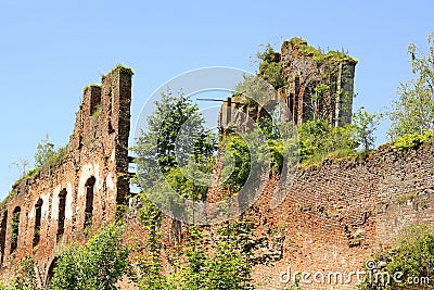 Ruins of the Cistercienzer. Belgium Stock Photo