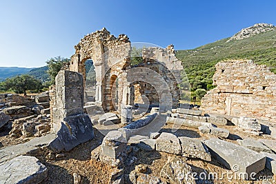 Ruins of an Early Christian Temple Stock Photo