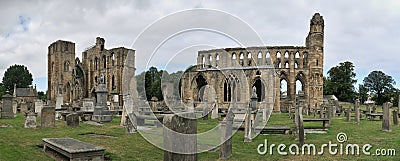 Ruins of Elgin Cathedral in Edlin in nortern Scotland Editorial Stock Photo