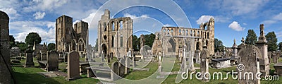 Ruins of Elgin Cathedral in Edlin in nortern Scotland Editorial Stock Photo