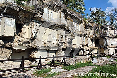 Ruins of Fort XIII San Rideau in Przemysl, Poland Stock Photo