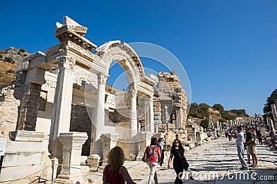 Ruins of greek city Ephesus Editorial Stock Photo