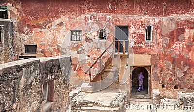 Ruins of the historical Fort Jesus Mombasa, Kenya Stock Photo