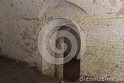 Ruins inside fort Tarakanovskiy. Dubno. Ukraine Stock Photo