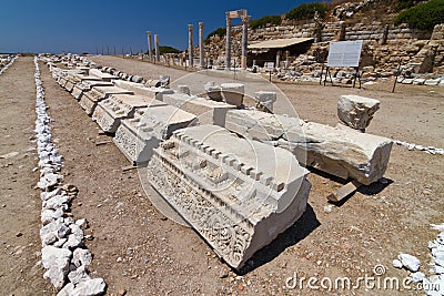 Ruins of Knidos Stock Photo