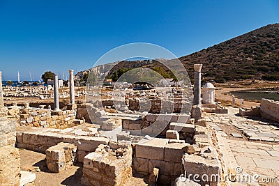 Ruins of Knidos, one of the oldest ancient cities of Anatolia, Turkey Mugla Datca, June 26 2023 Stock Photo
