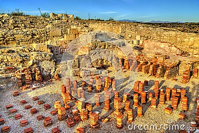 Ruins of Kourion in Cyprus Stock Photo