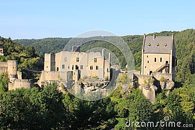 Ruins of Larochette Castle in Luxembourg Stock Photo