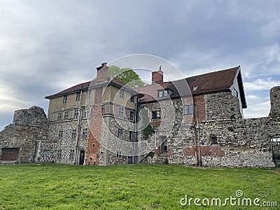 Ruins of Leiston Abbey in Suffolk V Stock Photo