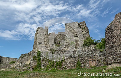 Ruins of the Levice Castle. Levicky hrad, Slovakia Stock Photo