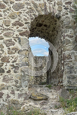 Ruins of the Levice Castle. Levicky hrad, Slovakia Stock Photo