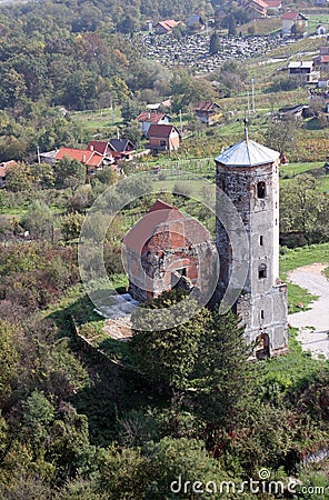 Ruins of the medieval church of St. Martin in Martin Breg, Dugo Selo, Croatia Stock Photo