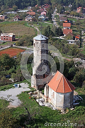 Ruins of the medieval church of St. Martin in Martin Breg, Dugo Selo, Croatia Stock Photo