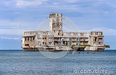 Ruins of Nazi torpedo development center in Gdynia, Poland Editorial Stock Photo