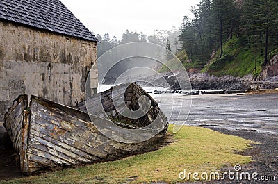 Ruins, Norfolk Island Stock Photo