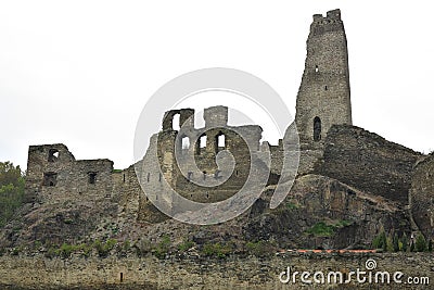 Ruins of the Okor Castle Stock Photo