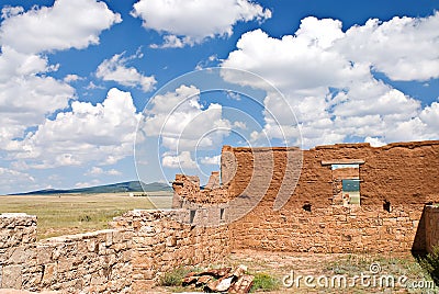 Ruins at old Fort Union, New Mexico Stock Photo