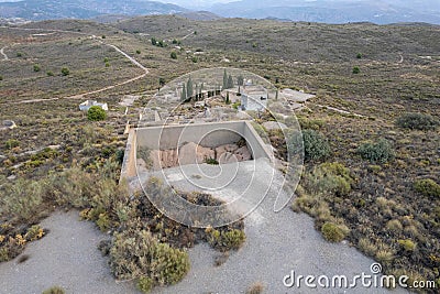 Ruins of an old mining factory in the south of Spain Stock Photo